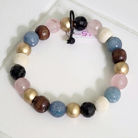 10MM Stretch Beaded Bracelet - Picture 2 of 7